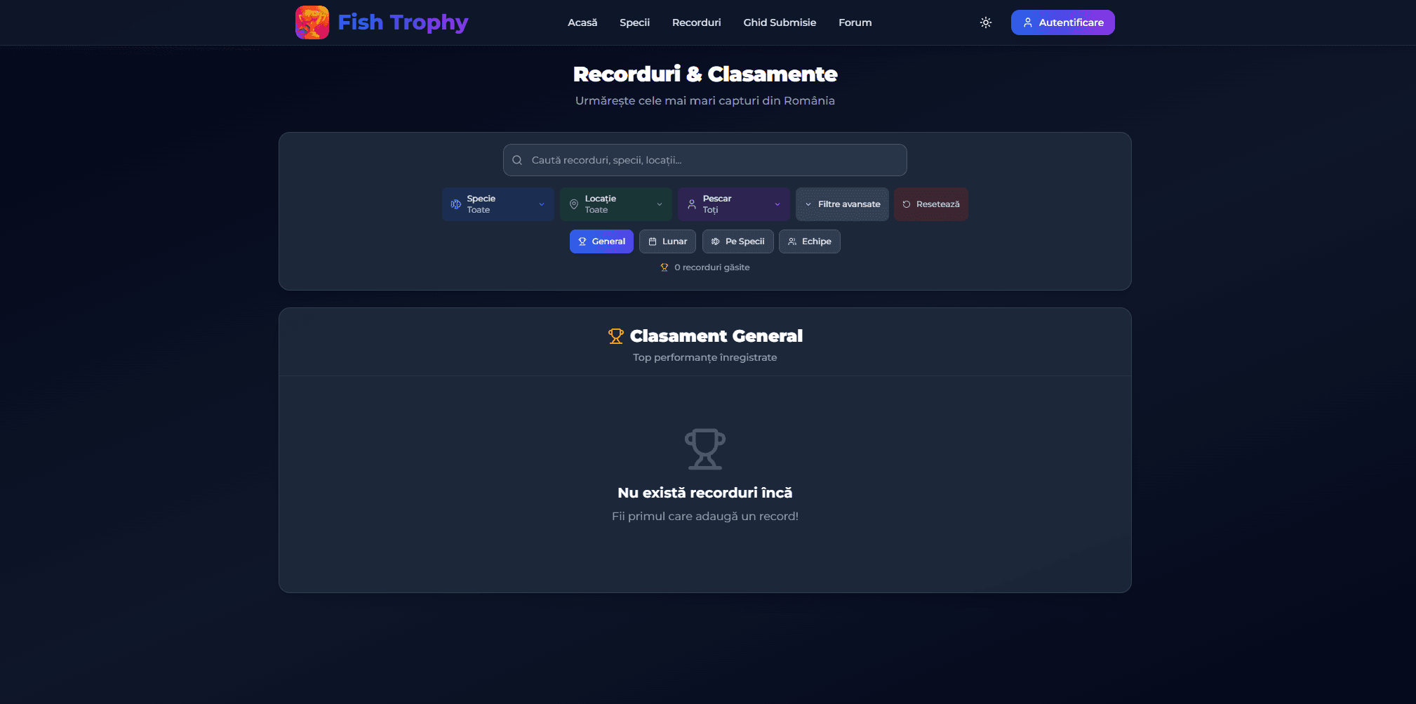 Records & rankings: search, filters, leaderboards
